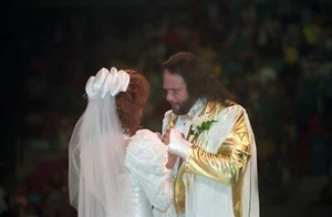 RANDY SAVAGE & MISS ELIZABETH VINTAGE 8x10 COLOR PHOTO ROH ECW WWF NXT AEW T WWE - Picture 1 of 1