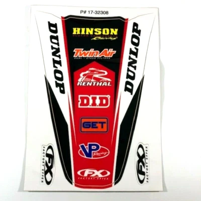 Guardabarros trasero gráfico Effex de fábrica Honda CRF 450 CRF450R 2002 2003 2004 NUEVO Foto 1 de 2