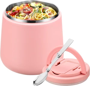 Soup Thermo for Hot Food 20Oz Lunch Containers with Buckle Lid Wide Mouth Hot Fo - Picture 1 of 12