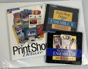 Printshop Deluxe Version 6 With Ensemble II And III Clickart Collection Software - Picture 1 of 8