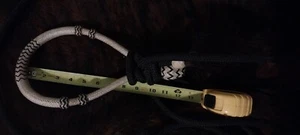 12" Tan n Black Rawhide Bosal Hackamore with Mecate Reins - Picture 1 of 6