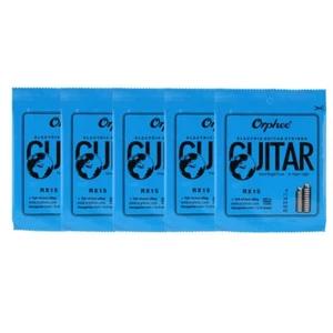 5 Sets Orphee RX15 Nickel Plated Steel Colorful Ball-End Electric Guitar Strings - Picture 1 of 9