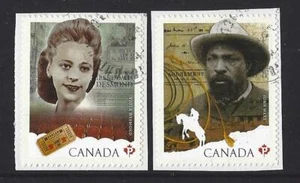 CANADÁ 2012 HISTORIA NEGRA MES 2 SELLOS FINOS USADOS - Imagen 1 de 1