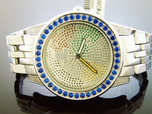 King Master silver face all stainless steel diamond watch stainless steel band - Picture 1 of 3