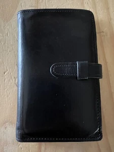 coach black leather bifold wallet - Picture 1 of 6