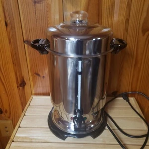 Hamilton Beach 60 Cup Commercial Coffee Maker Urn Stainless Open Box Tested Read - Picture 1 of 18