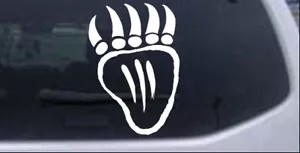 Calcomanía Tribal Indian Bear Garra Coche o Camión Ventana Laptop Pegatina Blanca 6X4.2 - Imagen 1 de 1