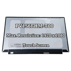 PV156FHM-T00 1920×1080 40 Pins 15.6'' Laptop LCD Touch Screen Panel Matrix 60Hz - Picture 1 of 3