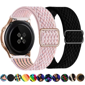 Soft Elastic Nylon Loop Strap Band For Samsung Galaxy Watch 7 6 5 4/FE 40/44mm - Picture 1 of 16