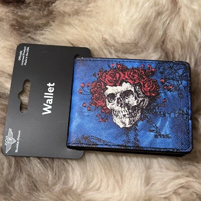 NWT Buckle-Down Men's Wallet - Grateful Dead Skull & Roses Design - Image 1 of 3