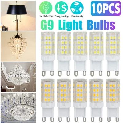 10PCS G9 Warm/White Halogen LED Corn Light Bulb 2835 51SMD 7W Daylight Home Lamp - Image 1 of 4