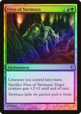 Fires of Yavimaya FOIL Conspiracy HEAVILY PLD Red Green Uncommon CARD ABUGames