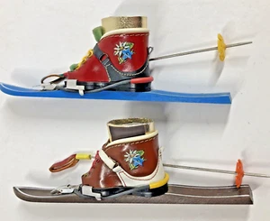 "Bota de esquí de los años 50 Tyrol Arlberg recuerdo caja de cerillas soporte 9"" Austria". - Imagen 1 de 12