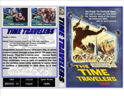THE TIME TRAVELERS (1964) EXCELLENT WIDESCREEN DVD-R ~ CASE ARTWORK - Image 1 of 4