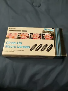 New Vivitar 55mm Close-Up Macro Lens Set #VIV-CL-55 - Picture 1 of 4
