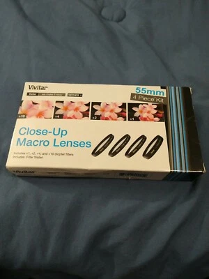 New Vivitar 55mm Close-Up Macro Lens Set #VIV-CL-55 - Image 1 of 4
