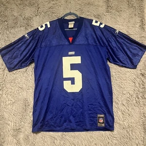 New York Giants Jersey XL Kerry Collins Mens Reebok Blue - Picture 1 of 10