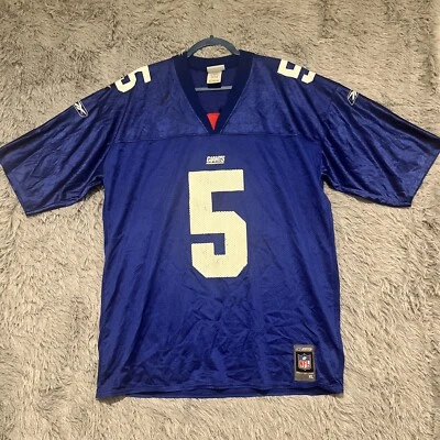 Camiseta de los New York Giants XL Kerry Collins para hombre azul Reebok Foto 1 de 4