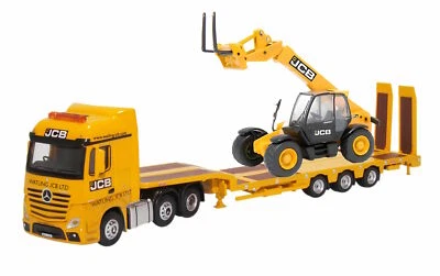 Oxford Diecast 76MB012 OO Gauge Mercedes Actros Semi Low Loader & 531 70 Loadall - Image 1 of 3