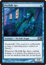 MERFOLK SPY X4 4 4X Magic 2011 MTG Magic the Gathering Cards DJMagic