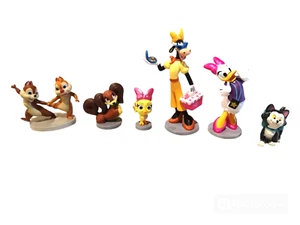 Disney Lot Of 6 Assorted Characters - Daisy Duck, Chip&Dale, Clarabella, Figaro - Picture 1 of 4