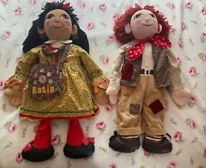 Rosie & Jim Canal Boat Narrowboat Large Plush Ragdolls - 30” - Rare! - Picture 1 of 15