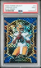 Jordan Love 2020 Panini Select Blue Prizm #47 Rookie #/175 RC PSA 9! Low POP