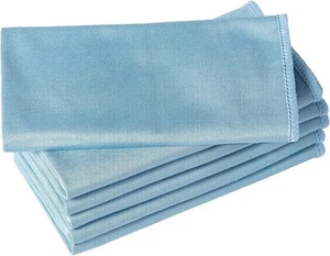 6 Pack Microfiber Glass Cleaning Cloth, 16 Inch X 16 Inch, Lint Free Quickly Cle - Picture 1 of 6