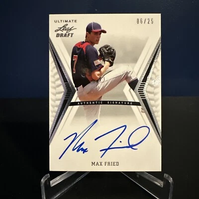 2012 Ultimate Leaf Draft Max Fried Auto/25  - Image 1 of 4