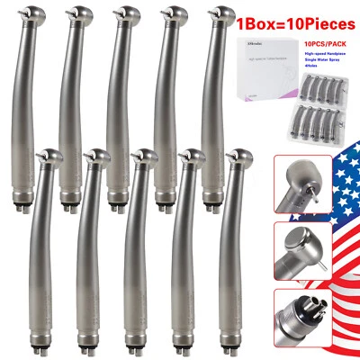 10* ASKEADNT Dental High Speed Handpiece Push 4Hole 1Way Turbine NSK Style