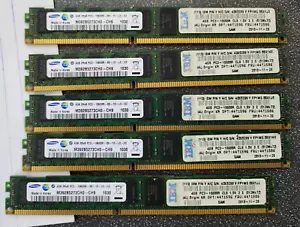 5x Samsung M392B5273CH0-CH9 IBM 44T1596 43X5299 4GB 2Rx8 PC3-10600R LP Memory - Picture 1 of 1