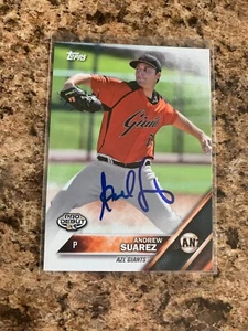 Andrew Suarez Signed 2016 Topps Pro Debut Auto San Francisco Fiants # 127 - Picture 1 of 1