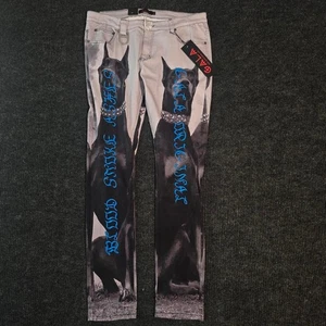 Vaqueros Gala Doberman en gris y azul nuevos con etiquetas  - Imagen 1 de 4