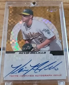 2005 Topps Finest Gold Xfractor Kevin Melillo Autographed 1/10 Made, Mint - Picture 1 of 2