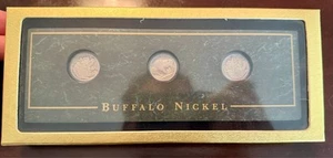 Buffalo Nickel 3-Coin Display Set 1936-D, 1937-P, 1936-S - Picture 1 of 7