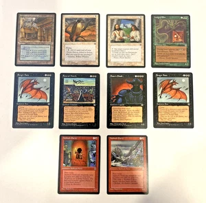 LOT OF 10 MTG MAGIC THE GATHERING TCG HOMELANDS ASSORTED PLAYING CARDS SET 1995 - Picture 1 of 6
