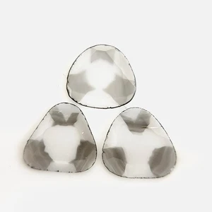 0,66 ct (3 pz) 7,0 mm (avg) Trapiche naturale Zimbabwe fetta polki diamante - Foto 1 di 10