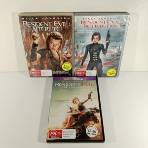 Resident Evil DVD Ex Rental Bundle Region 4 PAL Afterlife / Retribution / Final - Bild 1 von 12
