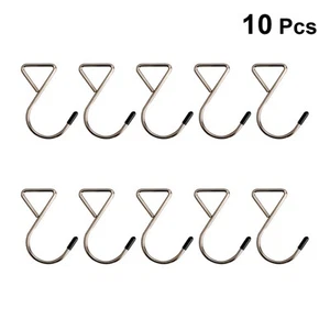 10Pcs Triangle Hooks Bags Suitcases Hanging Hooks Metal Silver - Bild 1 von 12