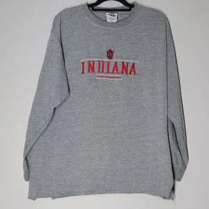 Vintage 90s League City Indiana Hoosiers University Crewneck Sweatshirt Sz XL - Picture 1 of 6