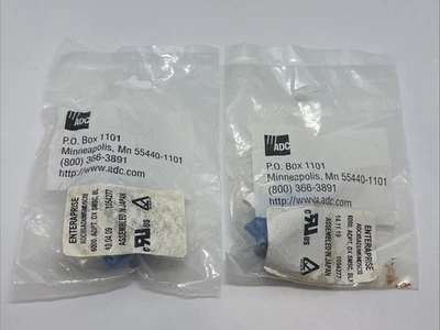 ADC DX Duplex Fiber Optic Adapter Coupler Blue – New in Original Bag - Image 1 of 3