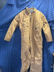 Walls  Insulated Coveralls Men's Size Large Brown Workwear Vintage      T11 - Picture 1 of 18