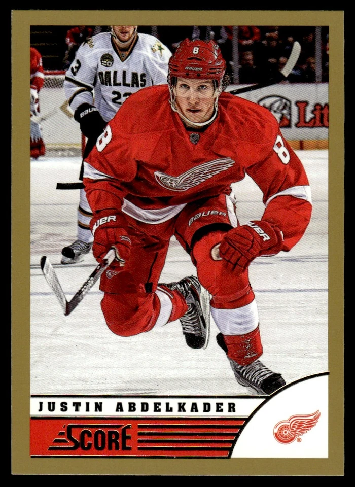 2013-14 Score Gold Justin Abdelkader Detroit Red Wings #170 - Image 1 of 2