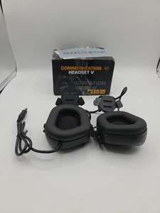 Communication Headset V Helmet Wearing Version -Black - Picture 1 of 13