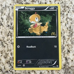 Pokemon Scraggy 10/12 McDonald's 2012 Confetti Holo Promo LP - Picture 1 of 3