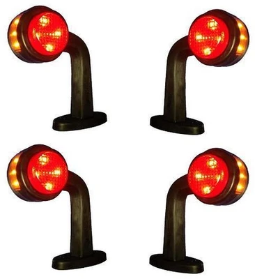 4 piezas 24V LED rojo 11 tipos luces de marcado de contorno lateral camión... - Imagen 1 de 4