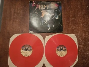 KISS ALIVE! RARE RED VINYL 1977 Casablanca 2x LP Record CALD 5001 UK Release - Picture 1 of 24