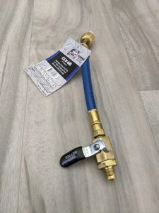 THREAD NEEDS FIX - Pompa per vuoto 6" valvola a sfera estremità frusta CLV-6B blu carica 1/4" - Foto 1 di 12