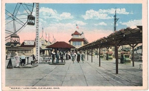 Cleveland Luna Park Midway 1930 Gates OH - Foto 1 di 2