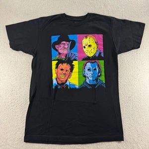 Camiseta TeeVillain Unisex Mediana Negra Freddy Jason Michael Myers Leatherface - Imagen 1 de 6